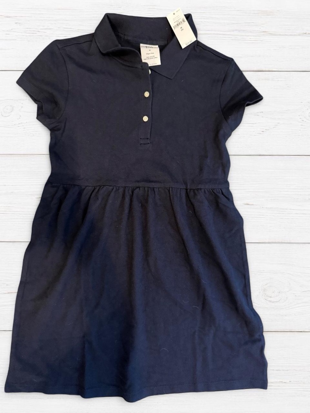 GAP girl  Navy Polo Dress organic cotton